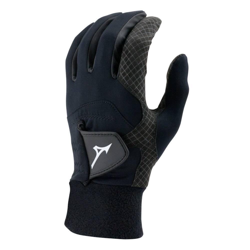 Mizuno ThermaGrip - Pair Női Kesztyű Fekete QSM946231